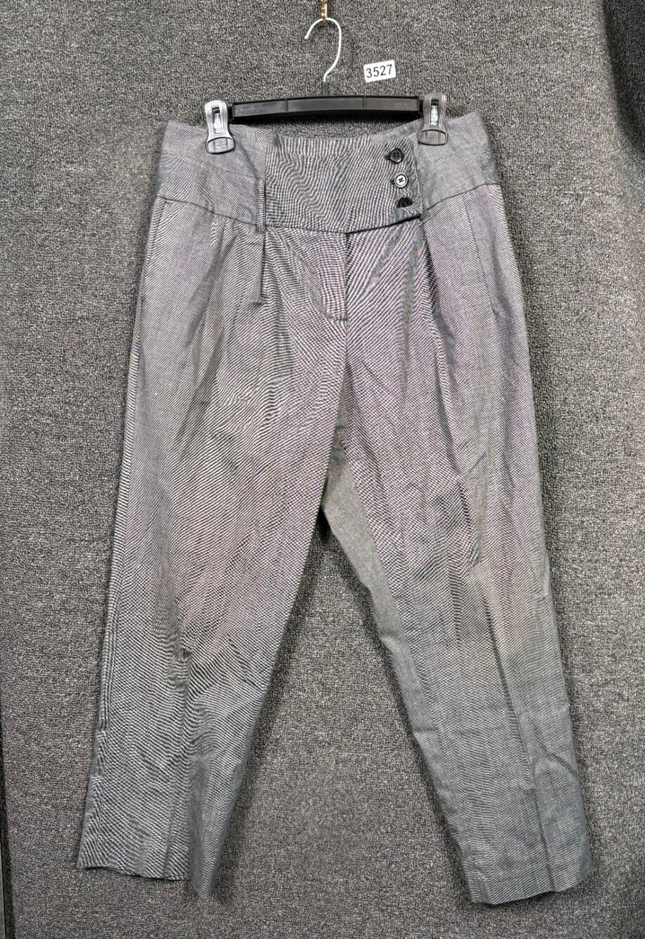 Lane Bryant Dress Pants Womens Size 14 Gray Pleated Button Fly High Rise Casual